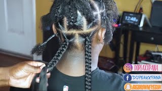 Jumbo Box Braids Regular Speed [upl. by Saire]