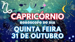 ♑ CAPRICÓRNIO CUIDADO 😱 VAI ACONTECER NESTA QUINTA FEIRA 31 DE OUTUBRO DE 2024 [upl. by Noram]