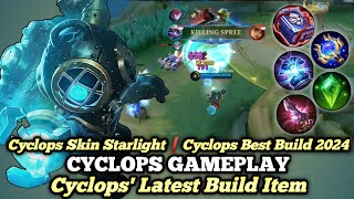 Cyclops Skin Starlight❗Cyclops Best Build 2024  Cyclops Top Global Gameplay  Mobile Legends [upl. by Harehs823]