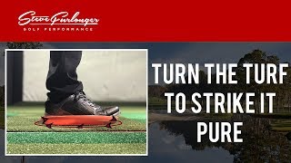 GOLF STRIKING TIPS  HOW THE FEET WORK IN THE GOLF SWING [upl. by Styles]