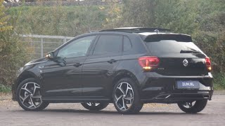 Volkswagen NEW Polo RLine 2019 in 4K Deep Black 17 inch Bonneville walk around amp detail inside [upl. by Ursulina]