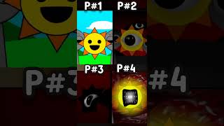 Sprunki Mr sun phase 1 to Phase 4 sprunki incredibox [upl. by Rockel]