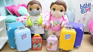 BABY ALIVE GÊMEOS LAURINHA E FELIPINHO VÃO VIAJAR PARA O CARIBE [upl. by Akeenat]