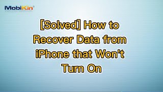 Solved How to Recover Data from iPhone that Wont Turn On [upl. by Anilosi]