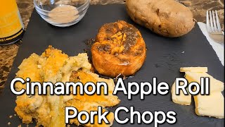 Pork Belly Cinnamon Rolls move over these Cinnamon Apple Roll Pork Chops are the Bomb shorts new [upl. by Aisatsana]