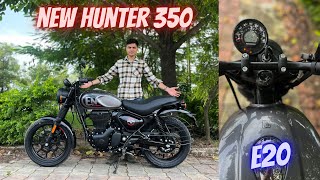 New 2023 Royal Enfield Hunter 350 E20 BS7  Price Mileage and Updates [upl. by Ococ]