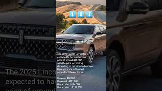 2025 Lincoln Navigator SUV Price shorts newcars automotive lincoln [upl. by Hoj271]