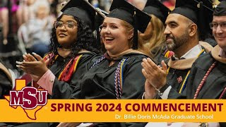 2024 MSU Texas Graduate School Spring Commencement Live Version [upl. by Benson]