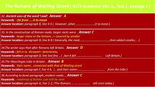 The Romans of Watling Street reading Answers I Location I Explanation I IELTS Academic Volume 1 [upl. by Meda]