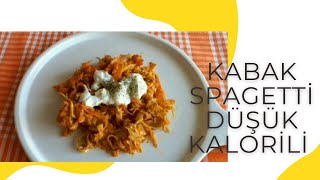 KABAK SPAGETTİDÜŞÜK KALORİLİ YEMEKSAĞLIKLI YEMEKLER [upl. by Ecnarwal]