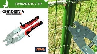 Agrafeuse à grillage pour poteaux ronds Master Graf®  Edma [upl. by Shaun]