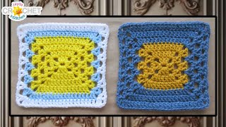 Doubles amp Vees Granny Square  Grannys Magical Cupboard 2024 Calendar Blanket  February [upl. by Ettegroeg547]