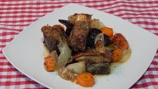 cómo hacer costillas de ternera al horno receta fácil [upl. by Marketa]