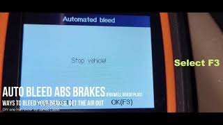 Auto Bleed ABS brakes FOXWELL NT630 PLUS [upl. by Drauode]