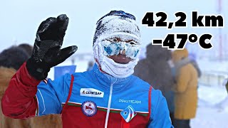 The coldest marathon in the World  Oymyakon Siberia [upl. by Kacerek983]