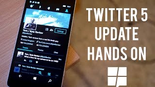 Handson with Twitter for Windows 10 Mobile [upl. by Laird]