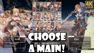 Granblue Fantasy Versus Rising  How to Choose your Main Character [upl. by Elbys]