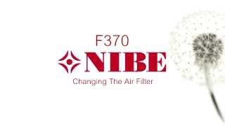 NIBE F370  How to change the air filter [upl. by Costanzia519]