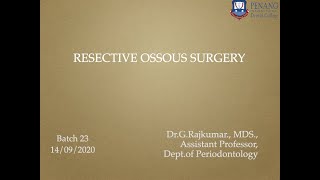 RESECTIVE OSSEOUS SURGERY [upl. by Luar790]