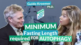 Minimum fasting length required for autophagy  Guido Kroemer [upl. by Lanae953]