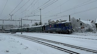 DampflokDepot Full mit Re 421 379 zum Einsiedler Weihnachtsmarkt  Abfahrt in Bülach [upl. by Lladnik]