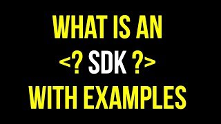 What is an SDK  SDK Tutorial  Why Use SDKs in Programming [upl. by Nekal]