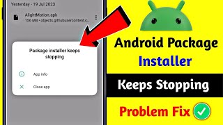 Package Installer Problem solved  Package Installer Keeps Stopping Not Working 2024 [upl. by Krigsman815]