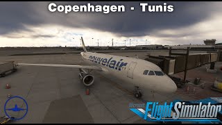 ✈️ Copenhagen → Tunis ✈️  Nouvelair A320 ops  IVAO Tunisia Event [upl. by Horlacher]