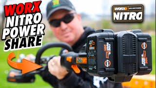 WORX NITRO DRIVESHARE 40V WEED TRIMMER amp POWER SHARE ATTACHMENTS FOR LAWN CARE Model WG186 [upl. by Bena423]