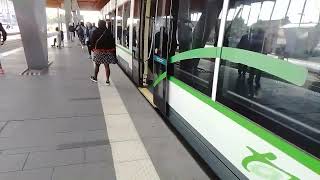 TRAMWAY DE NANTES LIGNE T1 PIN SEC HALUCHERE CAF URBOS 3 [upl. by Eitsim]