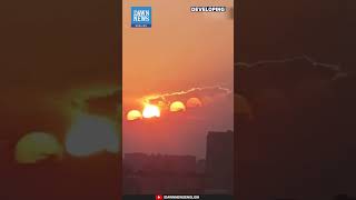 Rare Seven Suns Phenomenon Appears in Chengdu Sky  Dawn News English [upl. by Elson]