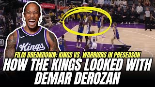 Film Breakdown DeMar DeRozan amp Kings offense vs Warriors [upl. by Yelnik]