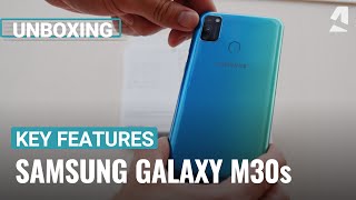 Samsung Galaxy M30s unboxing and key features [upl. by Ahsit]