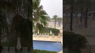 Zafiro palace Alcudia Majorca huge rain storm [upl. by Denbrook]