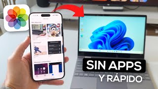 Cómo PASAR FOTOS de iPhone a PC ✅ La MEJOR manera [upl. by Atteinotna]