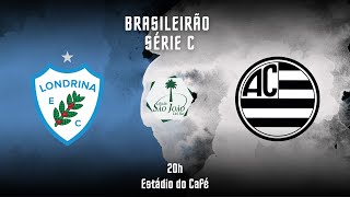 LONDRINA  PR X ATHLETIC  MG  Campeonato Brasileiro  Série C 2024 [upl. by Janette]