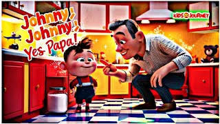 ✨Johnny Johnny Yes Papa Complete Nursery Rhyme with Fun Visualise  nursery rhymes for kids ✨💫 [upl. by Atcliffe11]