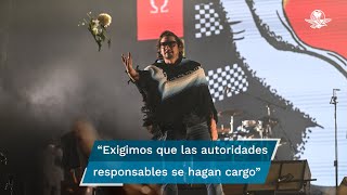 Zoé rinde homenaje a fans fallecidas en coladera durante su concierto [upl. by Nitsug]