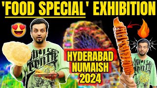 FOOD SPECIAL NUMAISH EXHIBITION WITH PRICE  HYDERABAD 2024 TOUR  HYDERABADI VLOG  WTF [upl. by Baudin]