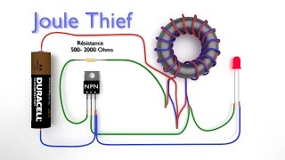 Joule Thief  Comment fabriquer un Joule thief  Convertisseur Boost [upl. by Weinstock]