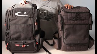 Latitude 64 Luxury E4 vs Dynamic Discs Combat Ranger Disc Golf Backpack  COMPARISON [upl. by Graubert]