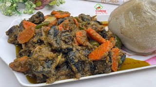 HOW TO MAKE GHANA PEPPERED SNAIL SAUCE WITH BANKU RECIPE  DELICIOUS PEPPERED SNAIL SAUCE RECIPE [upl. by Reade]