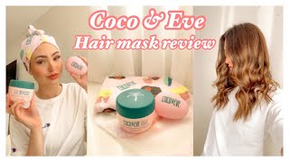 COCO AND EVE HAIR MASK REVIEW amp DEMO  SILKY SMOOTH HAIR [upl. by Iaras]