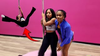 I LEARNED HOW TO POLE DANCE FROM A PRO [upl. by Berny]