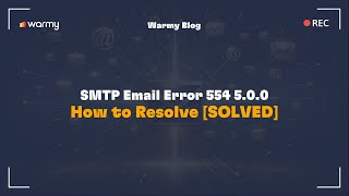 SMTP Email Error 554 500  How to Resolve SOLVED [upl. by Aicineohp]