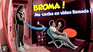 BROMA A MI NOVIA ME SORPRENDE HABLANDO CON OTRA CHICA EN VIDEO LLAMADA [upl. by Enelyw385]