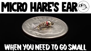 Micro Hares Ear  Fly Tying Tutorial [upl. by Skippie493]