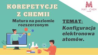 KONFIGURACJA ELEKTRONOWA ATOMÓW  MATCHEM Korepetycje [upl. by Aylmar]