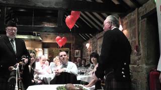 Burns night  Addressing of the haggis HD [upl. by Nochur]