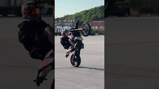 Training 💪♥️ supermoto wheelie [upl. by Onitnatsnoc]